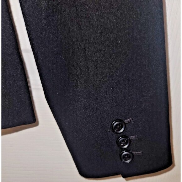 Black Stretch Blazer Womens Size 4 212 Collection 2 Button Jacket - Picture 6 of 7